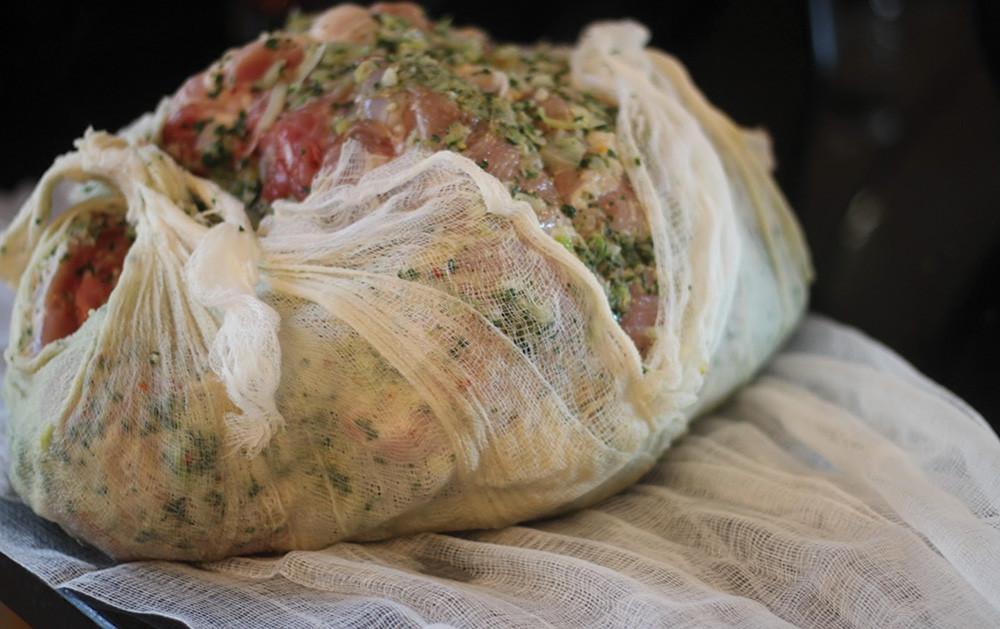 Stockinette-Wrapped-Meat